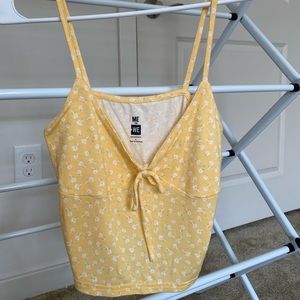 Yellow floral tank by Me to We at Pacsun